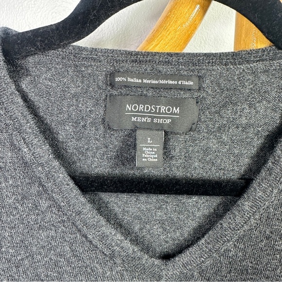 Mens Nordstrom Charcoal Grey Sweater sz L - Picture 2 of 4